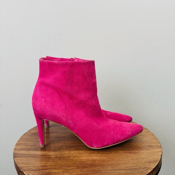 Sam Edelman Pink Karen Suede Booties Women’s Size 6.5 - Picture 5 of 14